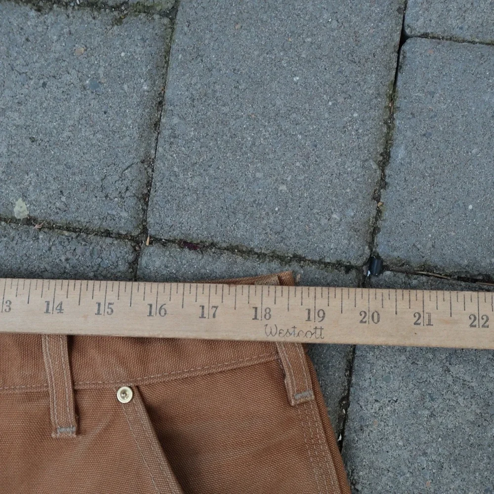Vintage Carhartt Double Knee 38x30 Duck Canvas Carpenter B01 BRN Made in USA